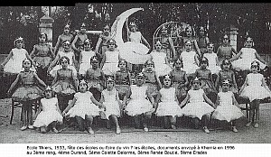 SIDI BEL ABBES ECOLE THIERS 1933 FETES FIN D ANNEE